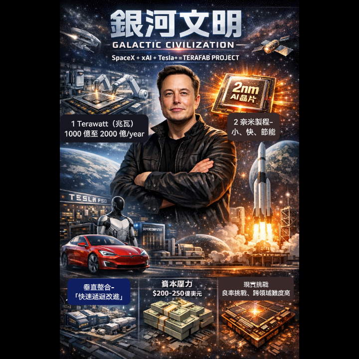 馬斯克 #晶圓廠 即將出現!!